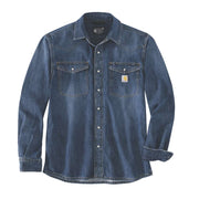 Carhartt 106429 Montana Relaxed Fit Midweight Denim Long-Sleeve Snap Front Shirt - Apparel & Accessories > Clothing > Clothing Tops > Shirts SHIRTS