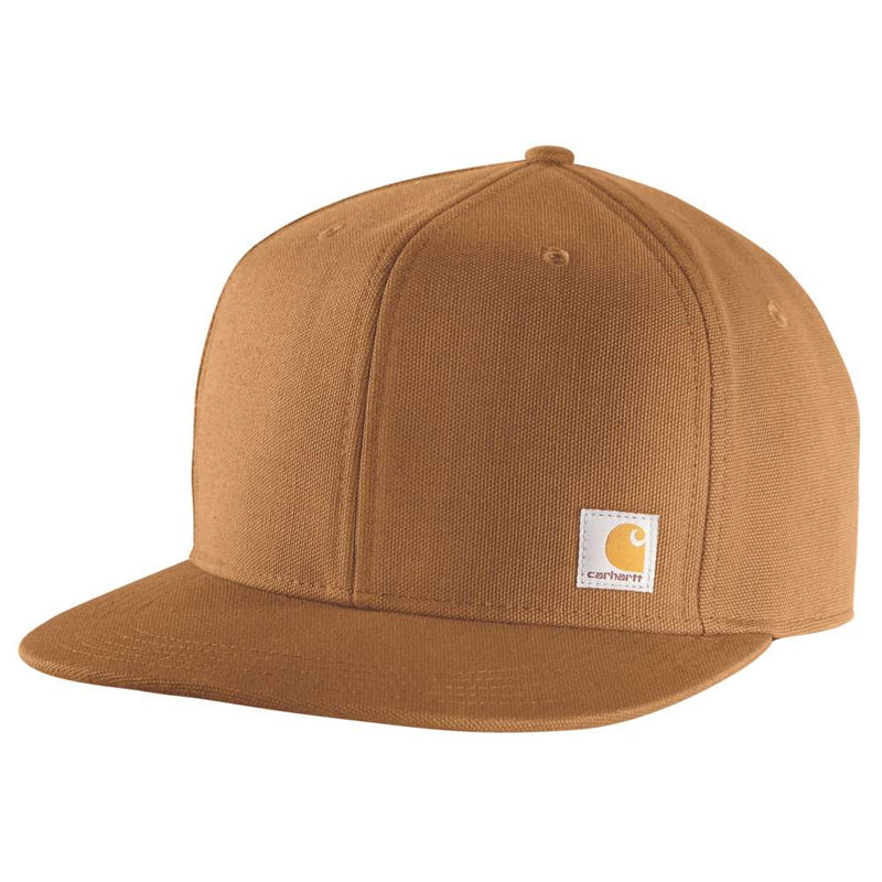 Carhartt 106665 Firm Duck Flat Brim Cap - Apparel & Accessories > Clothing Accessories > Hats > Snapback Caps HEADWEAR