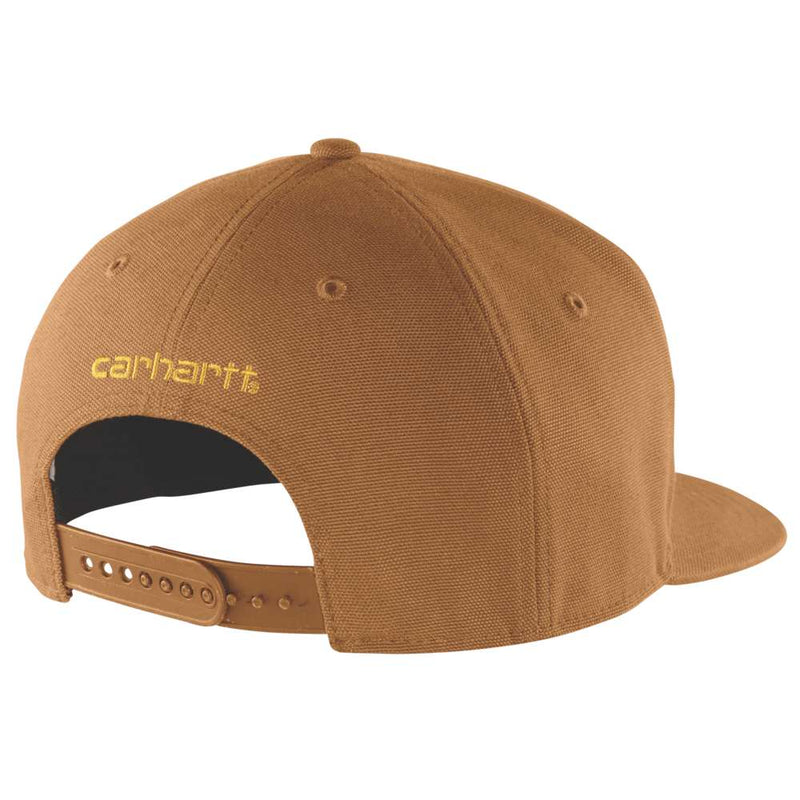 Carhartt 106665 Firm Duck Flat Brim Cap - Apparel & Accessories > Clothing Accessories > Hats > Snapback Caps HEADWEAR