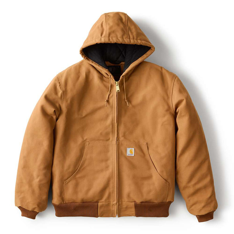 Carhartt 106673 J140 Loose Fit Firm Duck Insulated Flannel-Lined Active Jac - Apparel & Accessories > Clothing > Outerwear > Coats & Jackets JACKETS & COATS