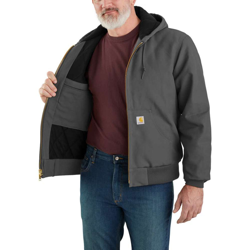 Carhartt 106673 J140 Loose Fit Firm Duck Insulated Flannel-Lined Active Jac - Apparel & Accessories > Clothing > Outerwear > Coats & Jackets JACKETS & COATS
