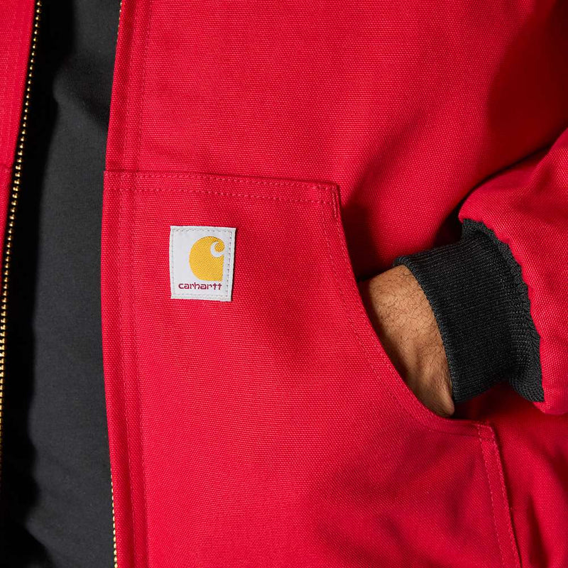 Carhartt 106673 J140 Loose Fit Firm Duck Insulated Flannel-Lined Active Jac - Apparel & Accessories > Clothing > Outerwear > Coats & Jackets JACKETS & COATS