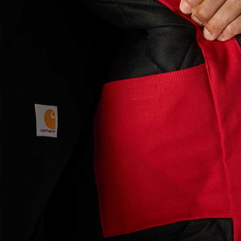 Carhartt 106673 J140 Loose Fit Firm Duck Insulated Flannel-Lined Active Jac - Apparel & Accessories > Clothing > Outerwear > Coats & Jackets JACKETS & COATS