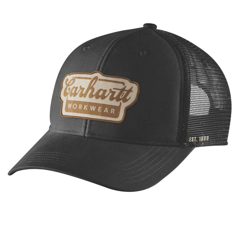 Carhartt 106738 Rugged Flex Twill Mesh-Back Script Patch Cap - Apparel & Accessories > Clothing Accessories > Hats > Baseball Caps HEADWEAR