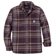 Carhartt 107010 Rugged Flex™ Relaxed Fit Midweight Flannel Long-Sleeve Plaid Shirt - Apparel & Accessories > Clothing > Clothing Tops > Shirts SHIRTS