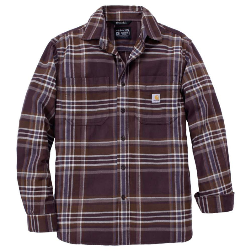 Carhartt 107010 Rugged Flex™ Relaxed Fit Midweight Flannel Long-Sleeve Plaid Shirt - Apparel & Accessories > Clothing > Clothing Tops > Shirts SHIRTS
