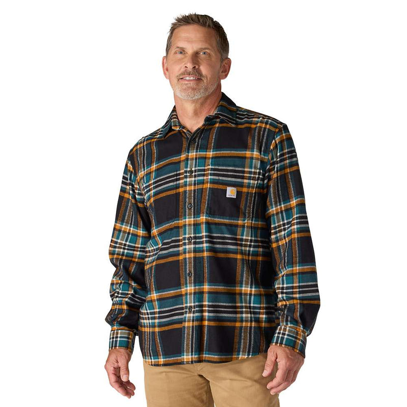 Carhartt 107010 Rugged Flex™ Relaxed Fit Midweight Flannel Long-Sleeve Plaid Shirt - Apparel & Accessories > Clothing > Clothing Tops > Shirts SHIRTS