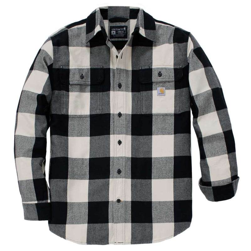 Carhartt 107013 Loose Fit Heavyweight Flannel Long-Sleeve Plaid Shirt - Apparel & Accessories > Clothing > Clothing Tops > Shirts SHIRTS