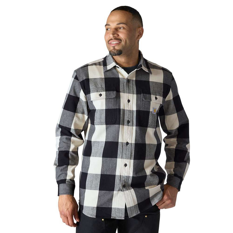 Carhartt 107013 Loose Fit Heavyweight Flannel Long-Sleeve Plaid Shirt - Apparel & Accessories > Clothing > Clothing Tops > Shirts SHIRTS