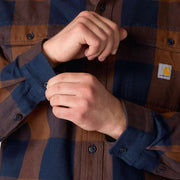 Carhartt 107013 Loose Fit Heavyweight Flannel Long-Sleeve Plaid Shirt - Apparel & Accessories > Clothing > Clothing Tops > Shirts SHIRTS