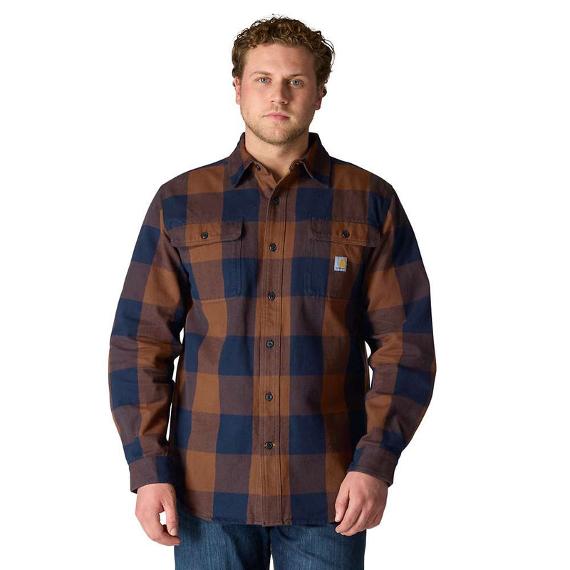 Carhartt 107013 Loose Fit Heavyweight Flannel Long-Sleeve Plaid Shirt - Apparel & Accessories > Clothing > Clothing Tops > Shirts SHIRTS