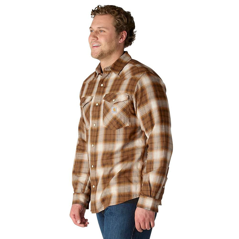 Carhartt 107016 Montana Rugged Flex Long Sleeve Snap Front Plaid Shrt - Apparel & Accessories > Clothing > Clothing Tops > Shirts SHIRTS