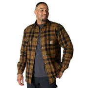 Carhartt 107017 Relaxed Fit Flannel Sherpa-Lined Shirt Jac - Apparel & Accessories > Clothing > Clothing Tops > Shirts SHIRTS