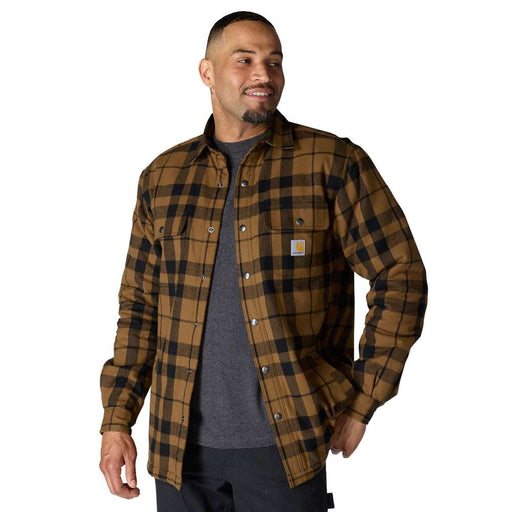 Carhartt 107017 Relaxed Fit Flannel Sherpa-Lined Shirt Jac - Apparel & Accessories > Clothing > Clothing Tops > Shirts SHIRTS