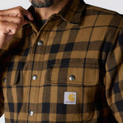 Carhartt 107017 Relaxed Fit Flannel Sherpa-Lined Shirt Jac - Apparel & Accessories > Clothing > Clothing Tops > Shirts SHIRTS
