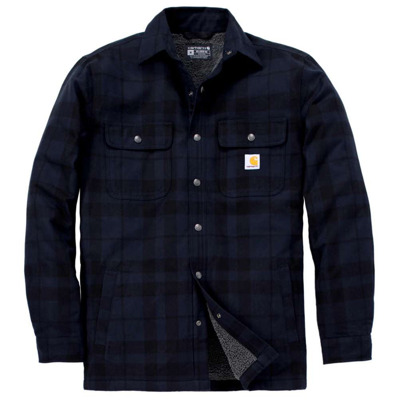 Carhartt 107017 Relaxed Fit Flannel Sherpa-Lined Shirt Jac - Apparel & Accessories > Clothing > Clothing Tops > Shirts SHIRTS