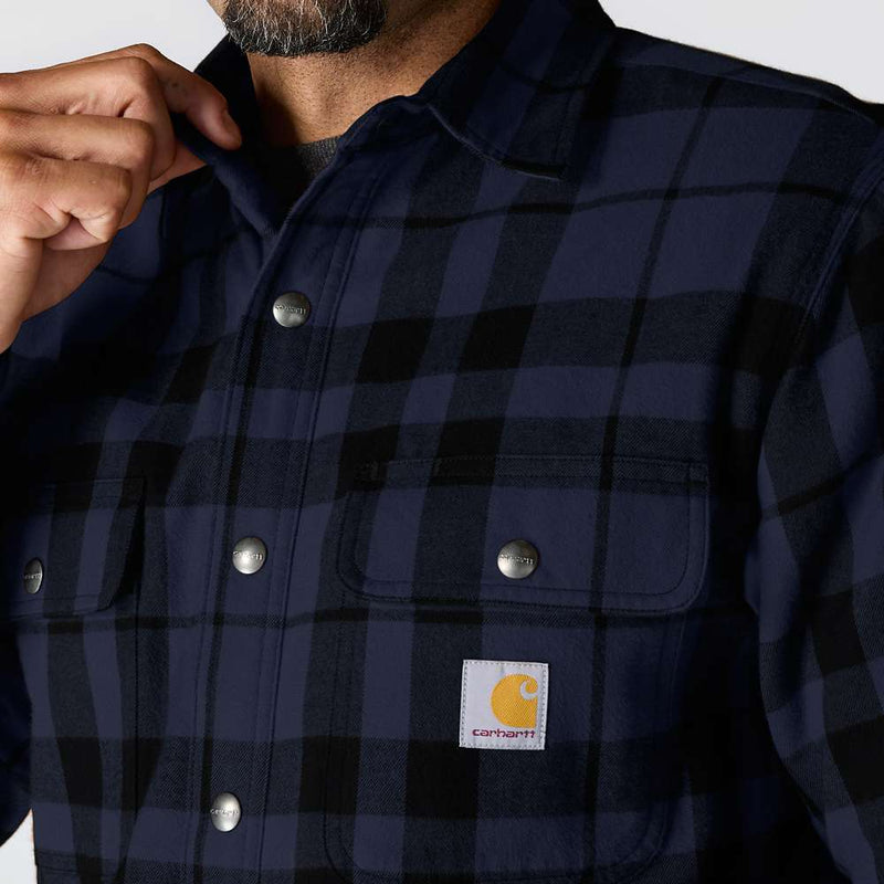 Carhartt 107017 Relaxed Fit Flannel Sherpa-Lined Shirt Jac - Apparel & Accessories > Clothing > Clothing Tops > Shirts SHIRTS
