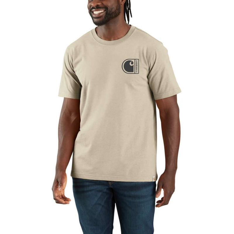 Carhartt 107048 Relaxed Fit Lightweight Short-Sleeve C Graphic T-Shirt - Apparel & Accessories > Clothing > Clothing Tops > T-Shirts T-SHIRTS