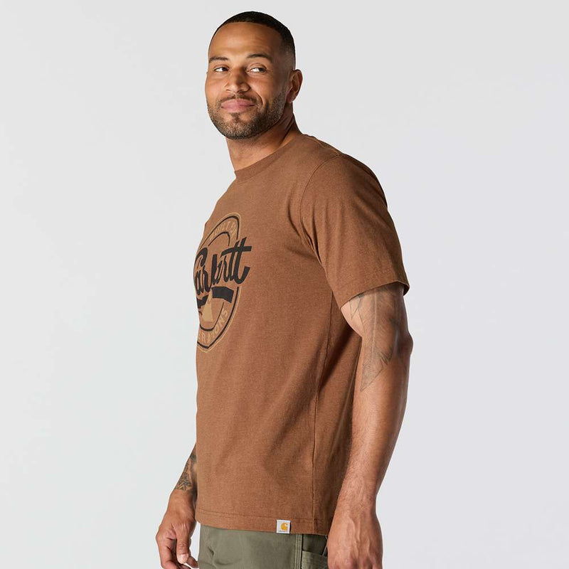 Carhartt 107049 Relaxed Fit Lightweight Short-Sleeve Script Graphic T-Shirt - Apparel & Accessories > Clothing > Clothing Tops > T-Shirts T-SHIRTS