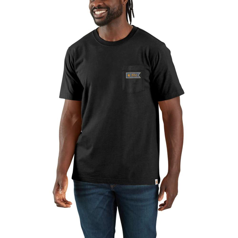 Carhartt 107063 Relaxed Fit Lightweight Short-Sleeve Pocket Script Graphic T-Shirt - Apparel & Accessories > Clothing > Clothing Tops > T-Shirts T-SHIRTS