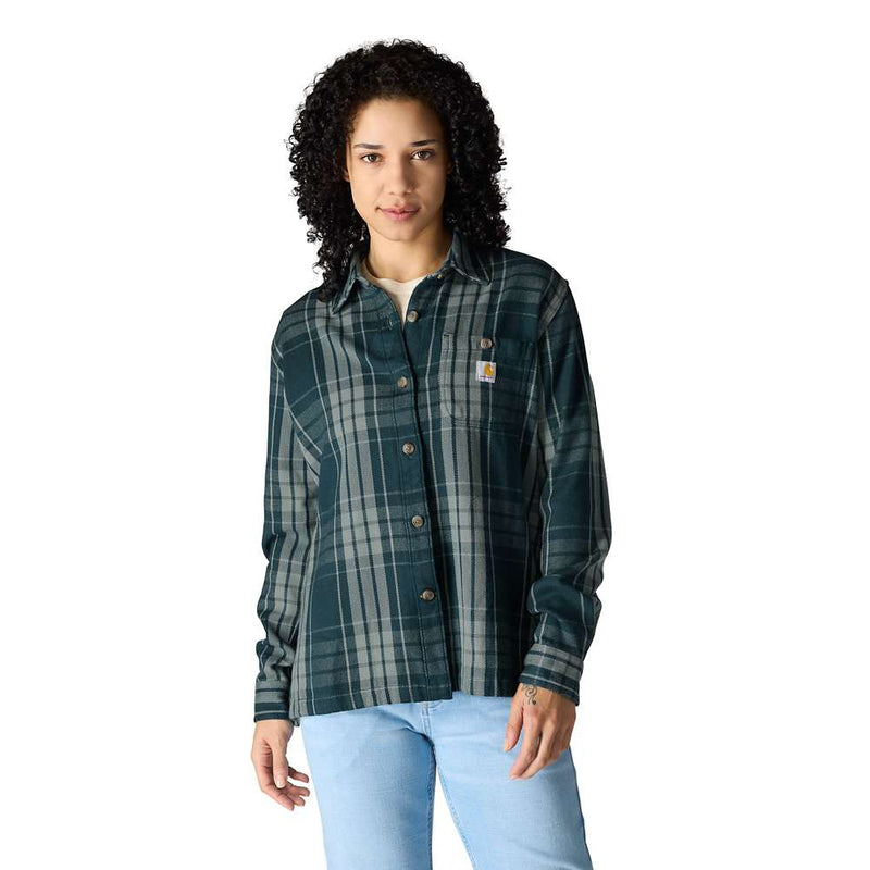 Carharrt 107136 Women's Tncl Srs LseFit Twll Plaid Shrt - Apparel & Accessories > Clothing > Clothing Tops > Shirts WOMENS OUTERWEAR