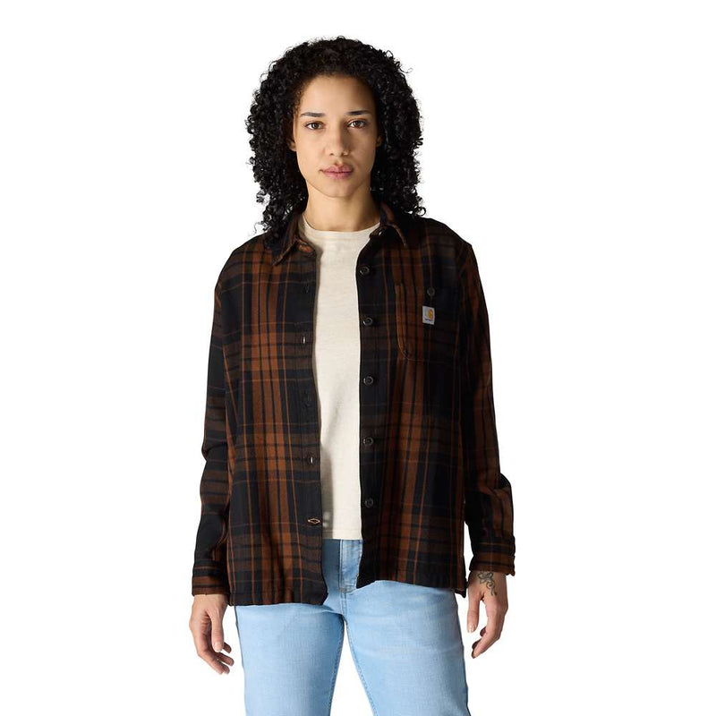 Carharrt 107136 Women's Tncl Srs LseFit Twll Plaid Shrt - Apparel & Accessories > Clothing > Clothing Tops > Shirts WOMENS OUTERWEAR