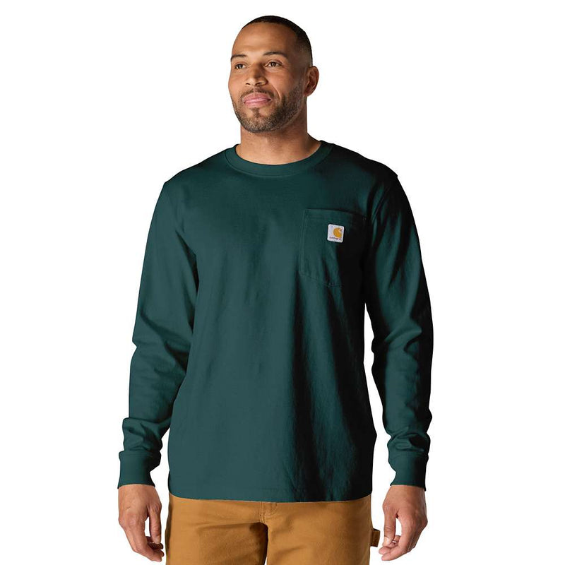 Carhartt 107260 Relaxed Fit Heavyweight Long-Sleeve Mountain Graphic T-Shirt - Apparel & Accessories > Clothing > Clothing Tops > T-Shirts T-SHIRTS