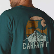 Carhartt 107260 Relaxed Fit Heavyweight Long-Sleeve Mountain Graphic T-Shirt - Apparel & Accessories > Clothing > Clothing Tops > T-Shirts T-SHIRTS