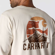 Carhartt 107260 Relaxed Fit Heavyweight Long-Sleeve Mountain Graphic T-Shirt - Apparel & Accessories > Clothing > Clothing Tops > T-Shirts T-SHIRTS