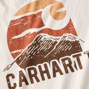 Carhartt 107260 Relaxed Fit Heavyweight Long-Sleeve Mountain Graphic T-Shirt - Apparel & Accessories > Clothing > Clothing Tops > T-Shirts T-SHIRTS