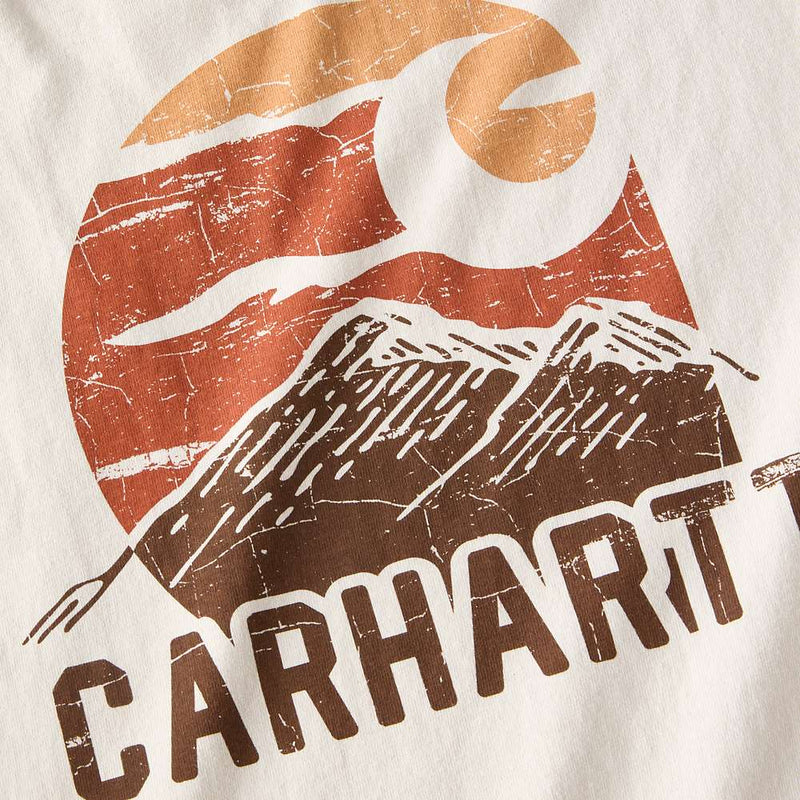 Carhartt 107260 Relaxed Fit Heavyweight Long-Sleeve Mountain Graphic T-Shirt - Apparel & Accessories > Clothing > Clothing Tops > T-Shirts T-SHIRTS