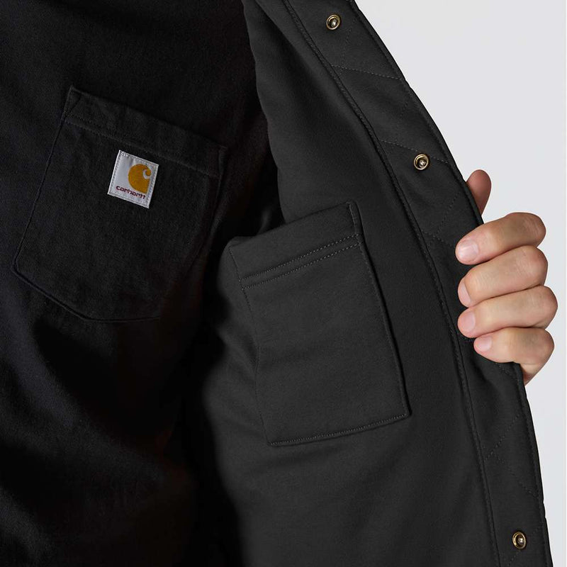 Carhartt 107270 Rain Defender Loose Fit Heavyweight Quilted Snap Front Shirt Jac - Apparel & Accessories > Clothing > Clothing Tops > Shirts SHIRTS