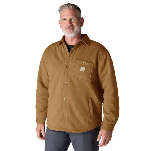 Carhartt 107270 Rain Defender Loose Fit Heavyweight Quilted Snap Front Shirt Jac - Apparel & Accessories > Clothing > Clothing Tops > Shirts SHIRTS