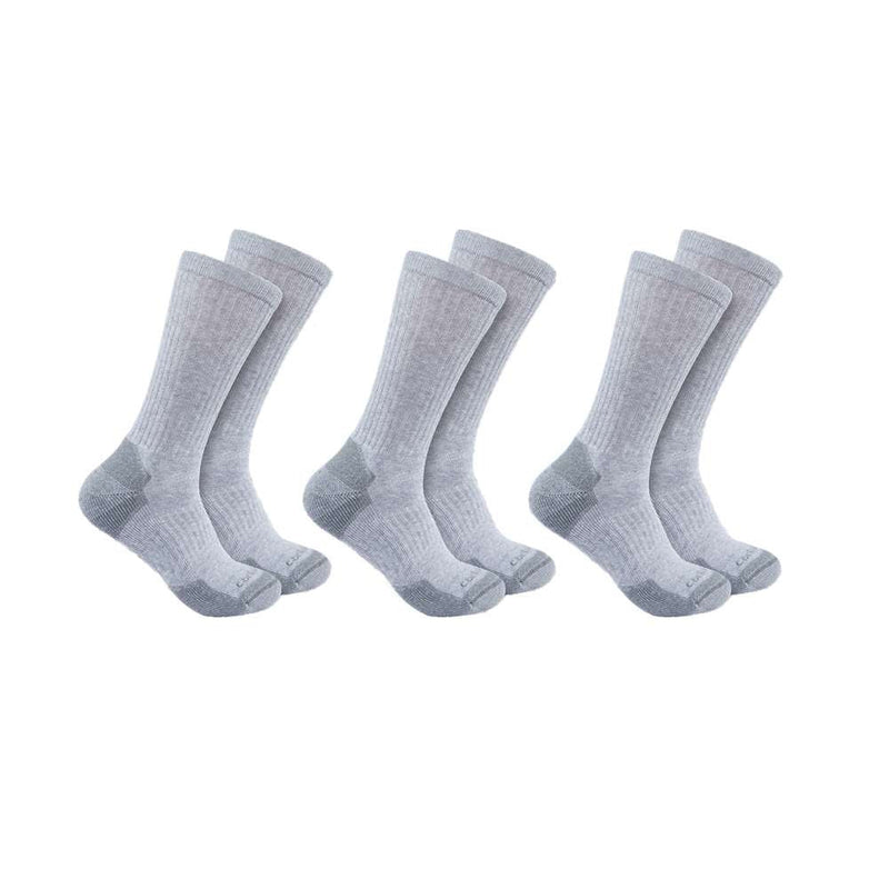 Carhartt SC6203 Midweight Cotton Blend Crew Sock 3 Pack - Apparel & Accessories > Clothing > Socks > Crew Socks SOCKS & UNDERWEAR