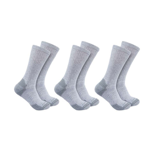 Carhartt SC6203 Midweight Cotton Blend Crew Sock 3 Pack - Apparel & Accessories > Clothing > Socks > Crew Socks SOCKS & UNDERWEAR