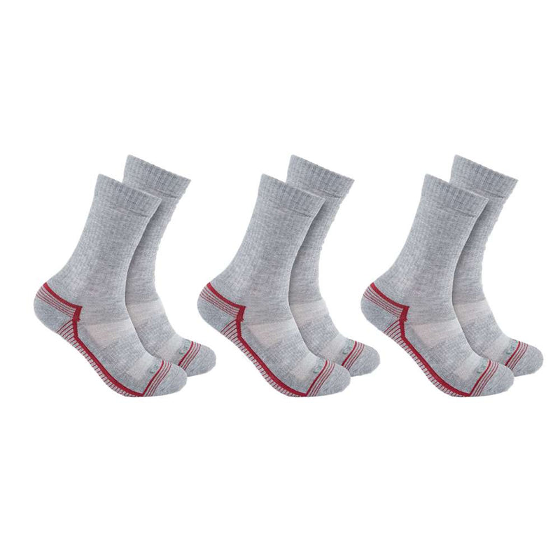 Carhartt SC6423 Women's FORCE Midweight Crew Sock 3 Pack - SOCKS & UNDERWEAR