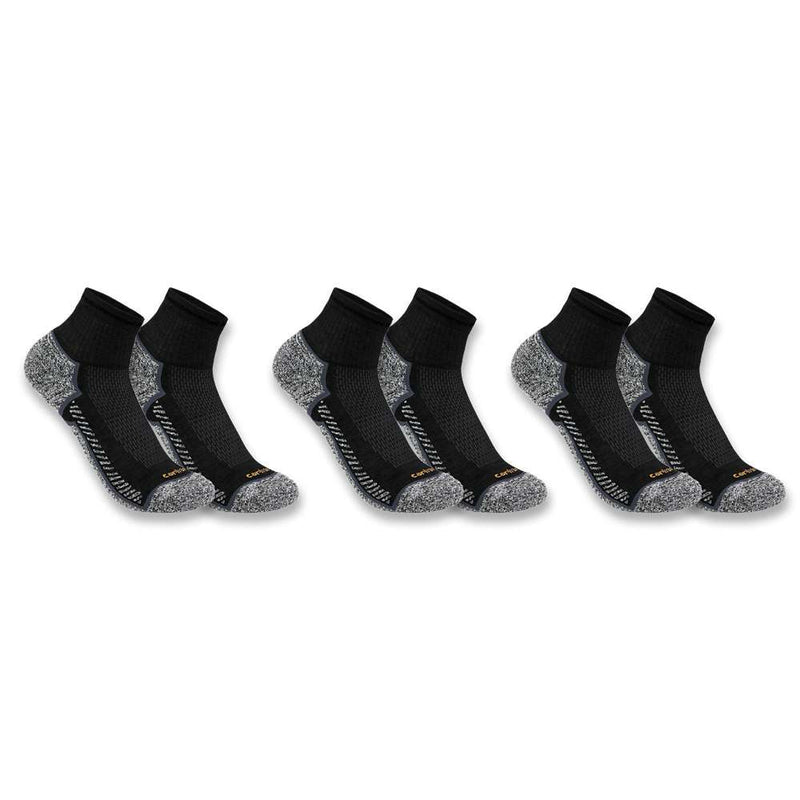 Carhartt SQ5283M FORCE Midweight Quarter Sock 3 Pack - Apparel & Accessories > Clothing > Socks > Crew Socks SOCKS & UNDERWEAR