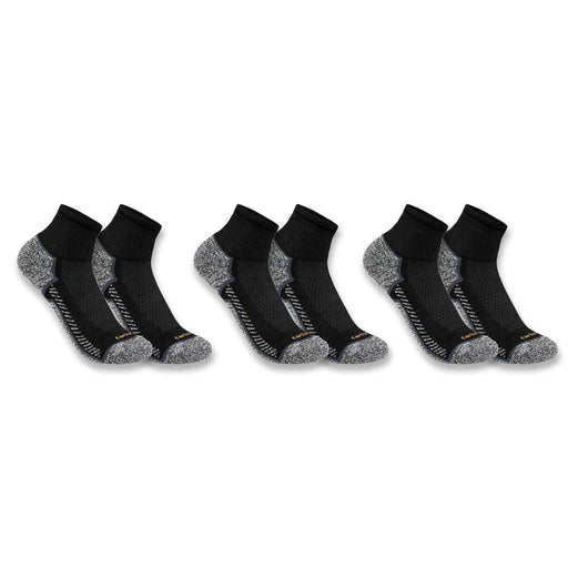 Carhartt SQ5283M FORCE Midweight Quarter Sock 3 Pack - Apparel & Accessories > Clothing > Socks > Crew Socks SOCKS & UNDERWEAR