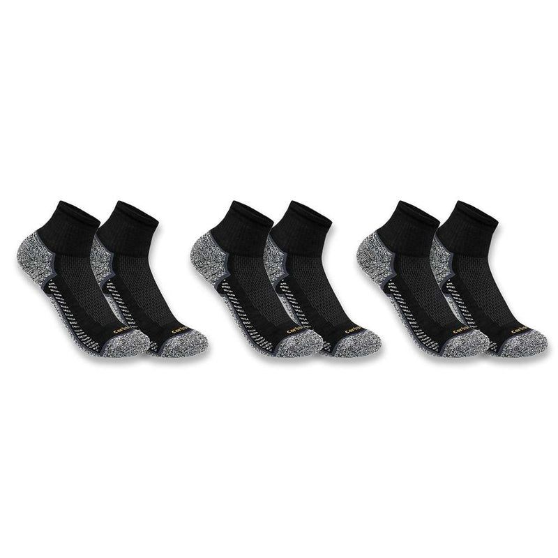Carhartt SQ5283M FORCE Midweight Quarter Sock 3 Pack - Apparel & Accessories > Clothing > Socks > Crew Socks SOCKS & UNDERWEAR