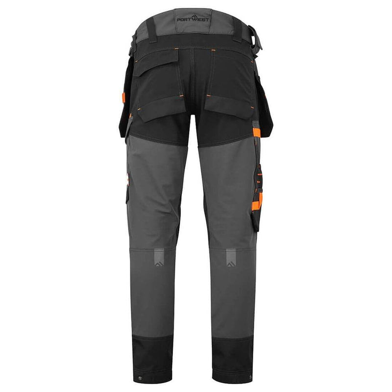 Portwest EV440 EV4 4-Way Stretch Detachable Holster Pocket Trousers - Business & Industrial > Work Safety Protective Gear KNEE PAD TROUSERS