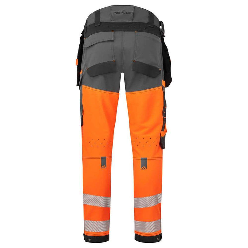 Portwest EV442 EV4 Hi-Vis Stretch Detachable Holster Class 1 Trousers - Business & Industrial > Work Safety Protective Gear HI-VIS TROUSERS