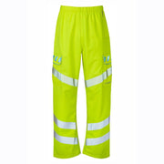 PULSAR EVO101 Evolution HV Yellow Waterproof Breathable Over Trouser - WATERPROOF TROUSERS