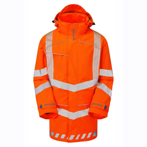 PULSAR EVO250 Evolution HV Orange Waterproof Storm Coat - WATERPROOF JACKETS & SUITS