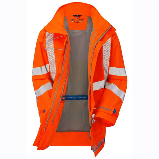 PULSAR EVO250 Evolution HV Orange Waterproof Storm Coat - WATERPROOF JACKETS & SUITS