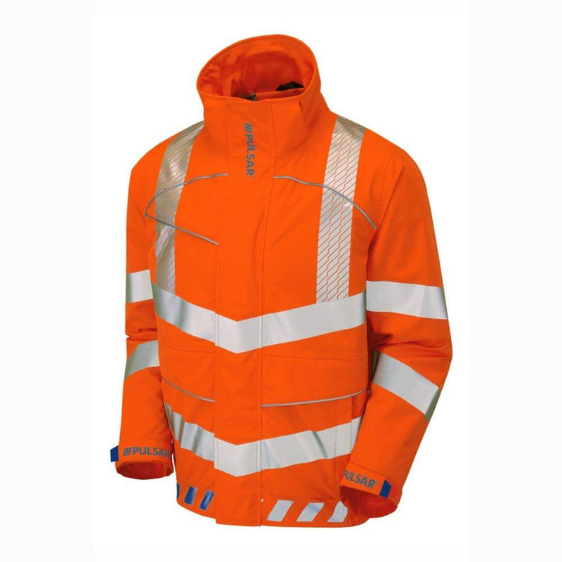 PULSAR EVO253 Evolution HV Orange Waterproof Breathable Bomber Jacket - WATERPROOF JACKETS & SUITS