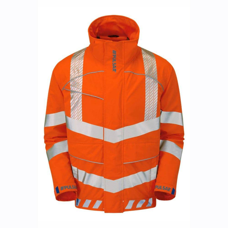 PULSAR EVO253 Evolution HV Orange Waterproof Breathable Bomber Jacket - WATERPROOF JACKETS & SUITS