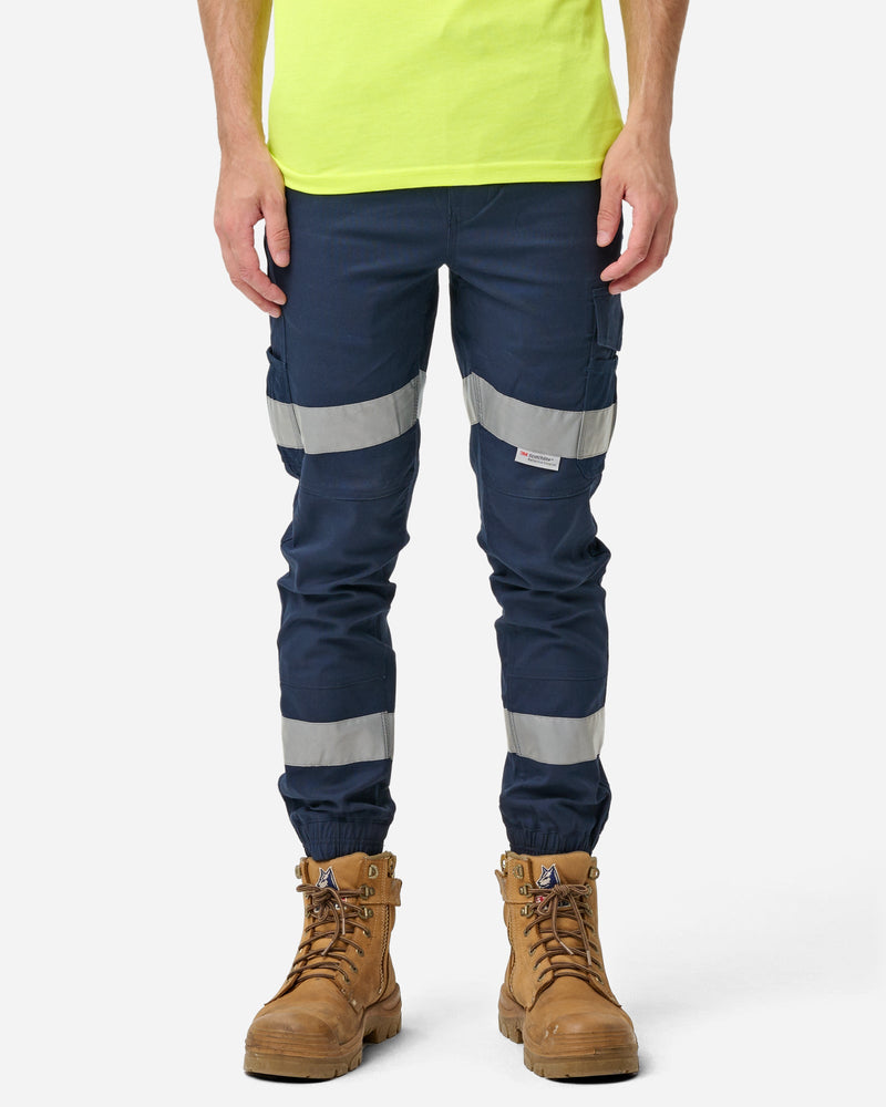 Elwood Elastic Waist Cuffed Reflective Trousers - Business & Industrial Trousers