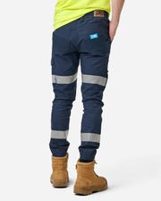 Elwood Elastic Waist Cuffed Reflective Trousers - Business & Industrial Trousers