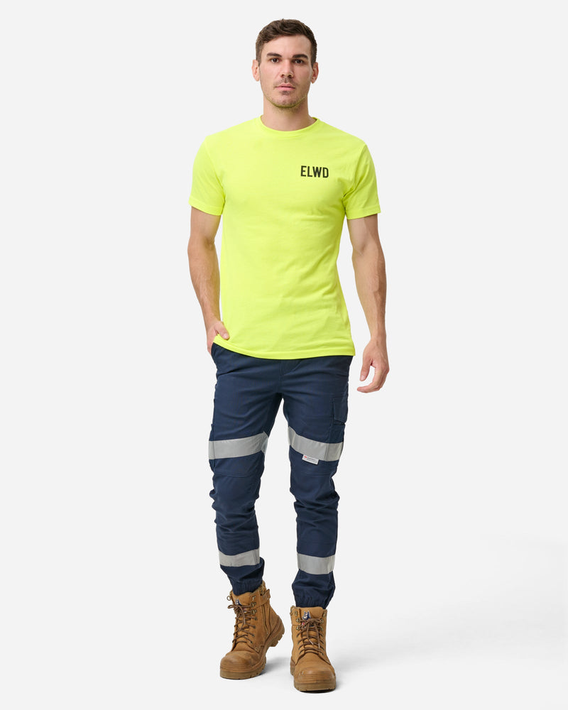 Elwood Elastic Waist Cuffed Reflective Trousers - Business & Industrial Trousers