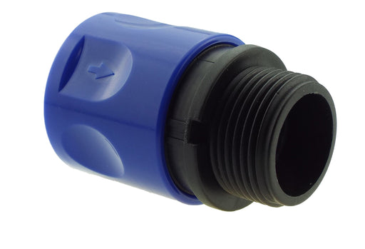 Female Hose Connector with 3/4" BSPM Thread Blue/Black - Home & Garden > Lawn & Garden > Watering & Irrigation > Garden Hose Fittings & Valves > Garden Hose Fittings Garden watering
